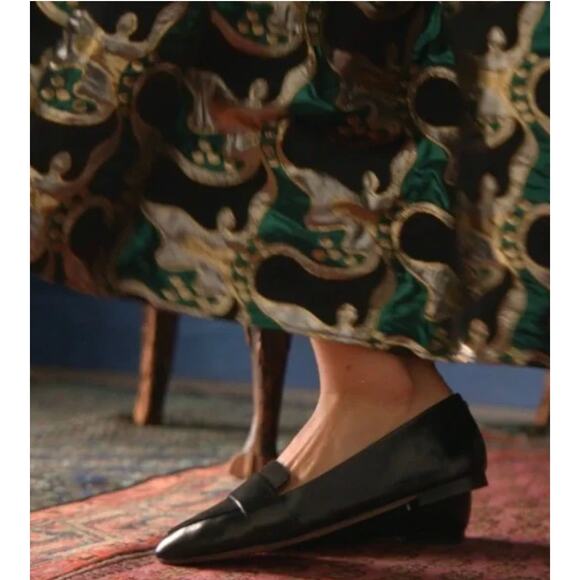 Women's Birdies Blackbird Leather Loafer Flat in Licorice sz 9 Preppy Minimalist - Picture 8 of 8